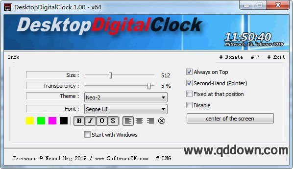 DesktopDigitalClock 5.05 download the new version for ios